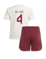 Bayern Munich Matthijs de Ligt #4 Alternativní dres pro děti 2023-24 Krátký Rukáv (+ trenýrky)